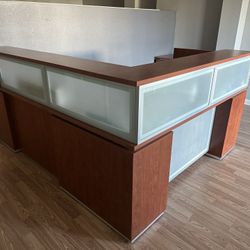 Reception Desk & File Cabinet