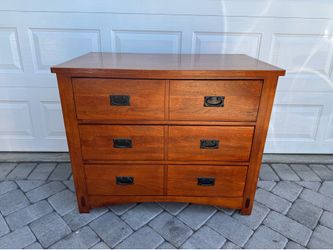 Mission style dresser