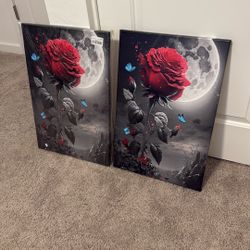 Selling My Two Pictures Roses Decor