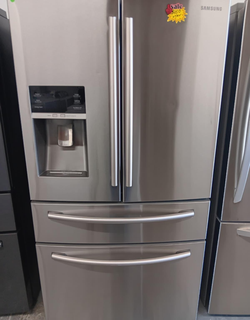 Samsung 4‑Door French Door Fridge – Stainless, Ice/Water Dispenser