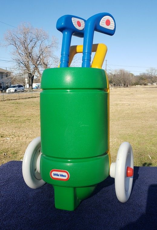 Vintage Little Tikes Golf Clubs Caddy Set ~ Little Tykes Golf Club Set