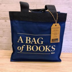 Large Barnes & Noble Tote Bag ( Blue 💙) 