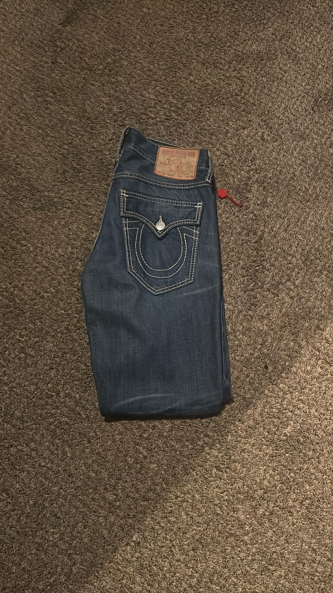 true religion Ricky world tour jeans seat 34 size 31