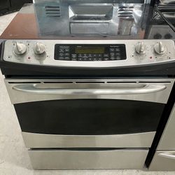 GE Stainless Steel Slide In Stove