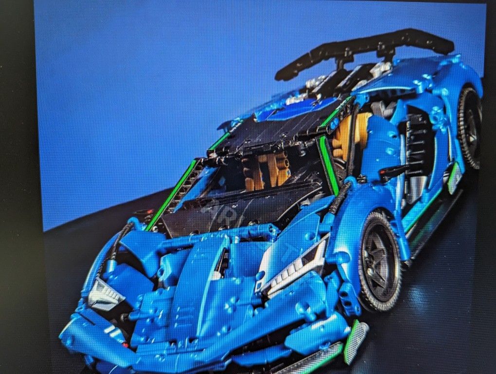 Nuevo Deportivo Azul, Tipo Lego Técnico, 1,922 Piezas, Escala 1/10