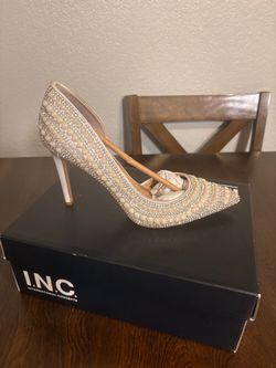 I.N.C. Pearl & Rhinestone Heels – Size 8M
