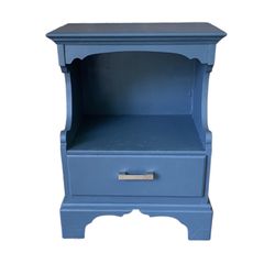 Night Stand Blue, End table, Bed Table 