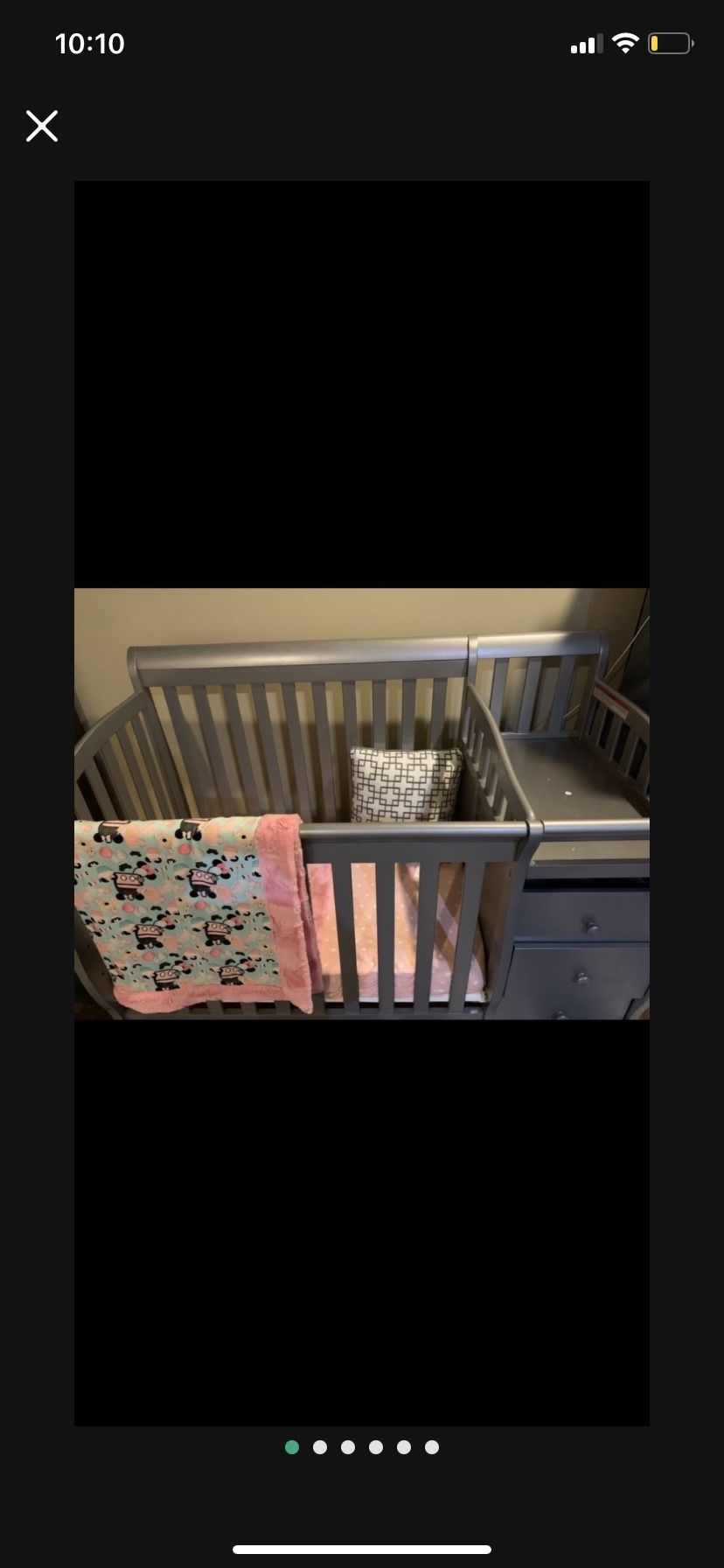 Sturdy Crib With Changing Table & drawers (free Mattress And Sheets)