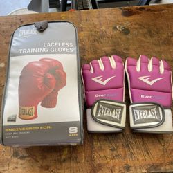 Laceless Training Gloves And Kickboxing Gloves Size “S”