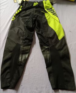 Black motocross youth riding pants