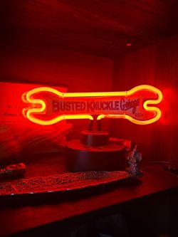 Busted Knuckle Garage Neon Sign