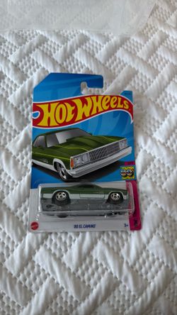 Hot Wheels '80 El Camino Green Diecast 1/64th Scale The 80's Series #3 Cars Toys