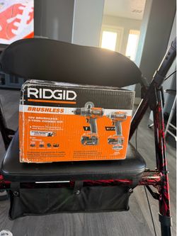 Ridgid 18v brushless 2-tool combo kit new open box