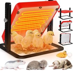 🔥Brand new🔥 Chicken Coop Heater, Chicken Heater, Brooder Plate for Chicken Coop Accessories, with Adjustable Temp, Height and Angle, Chicken Heater 