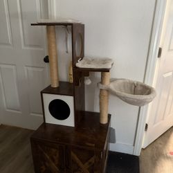 Cat Trees With Hidden Litter Box 