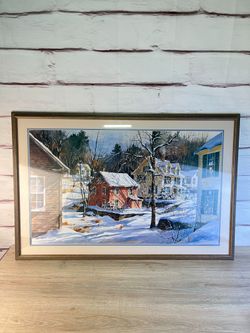 Gary Shephard Signed Numbered Art Print Snowy Neighborhood
