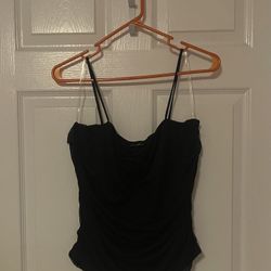 Brand New Black Sleeveless Top With Flower Size 1XL Juniors 