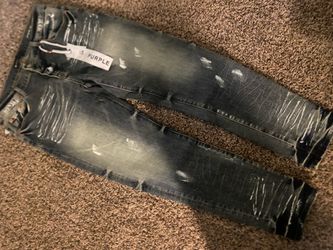 Purple jeans