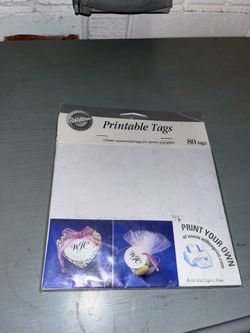 Printable Tags Brand New