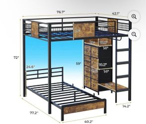 Bunk Bed with Drawers