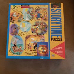 RARE Disney's Pinocchio 70 Piece Storytime Puzzle 