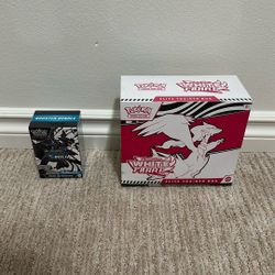 White Flare ETB And Black Bolt Booster Bundle 2 Pack
