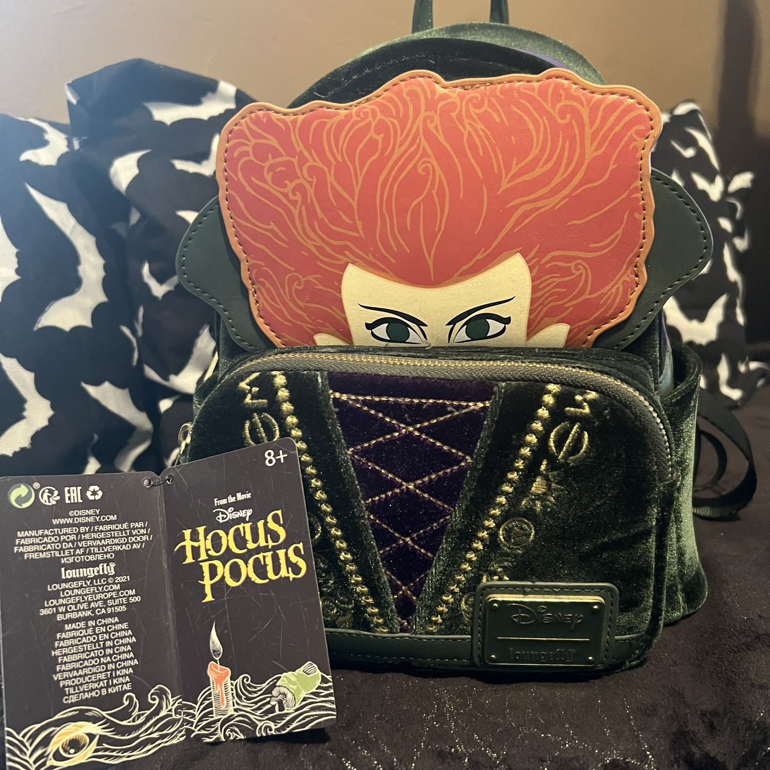 Loungefly Disney Parks - 2021 Hocus Pocus - Backpack Loungefly Disney Hocus Pocus Tarot Card Binx Iridescent Mini  main image 4
