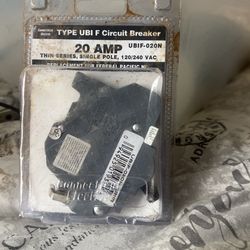 ($39) Connecticut Electric UBIF020N Newly Manufactured Federal Pacific Electric Stab-Lok NC120 Replacement Circuit Breaker, 20 Amp, Gray