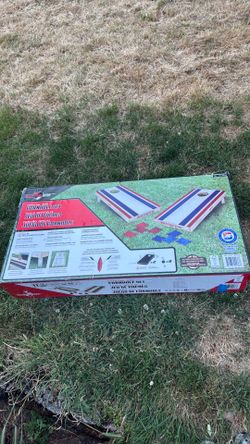 Cornhole set - used once, in box great condition