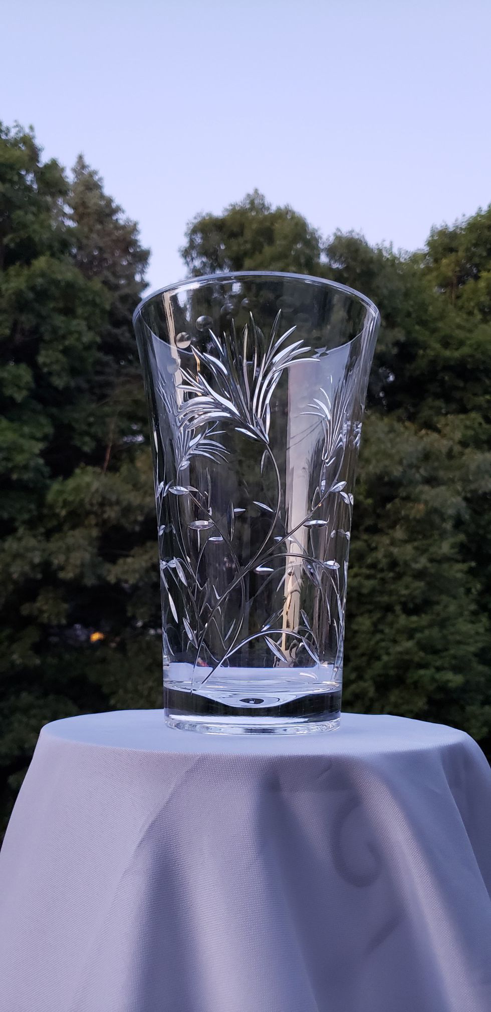 Cristal flower vase 🌷🔴