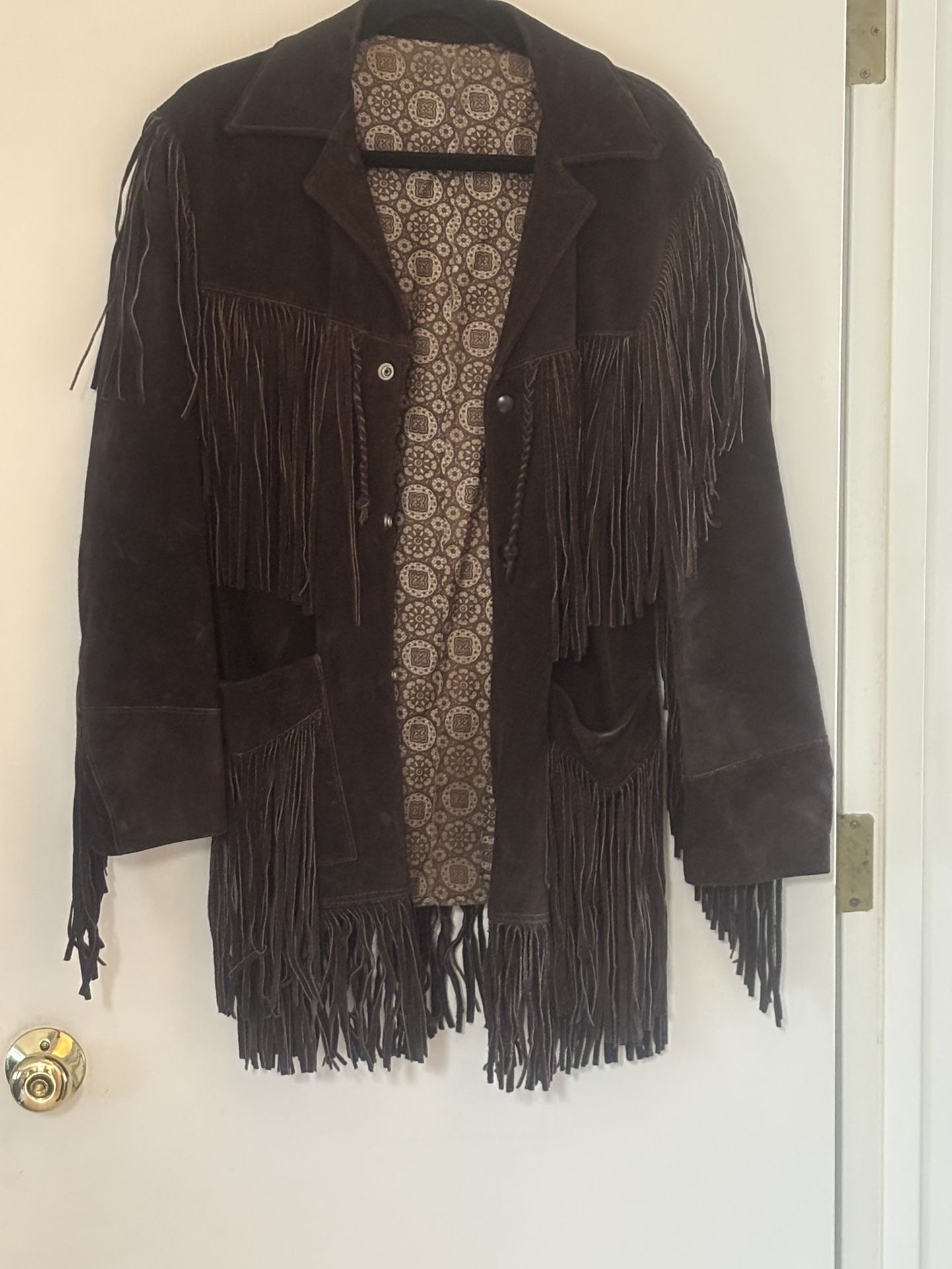 Vintage men’s fringe jacket