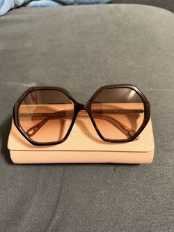 NEW CHLOE CH 0008S 004 HAVANA GRADIENT AUTHENTIC SUNGLASSES 58-17