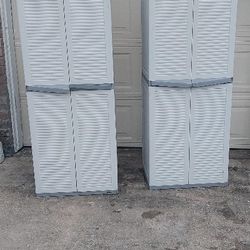 2-Used  Storage Garage Cabinets 