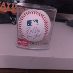 Signed Baseball From Red Sox Player 
