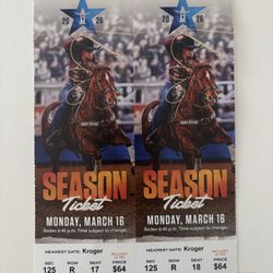 Two Rodeo Tickets March 16