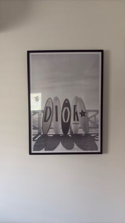 Dior Picture With Wooden Frame