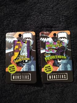 Universal studios monsters glow in the dark monster pins