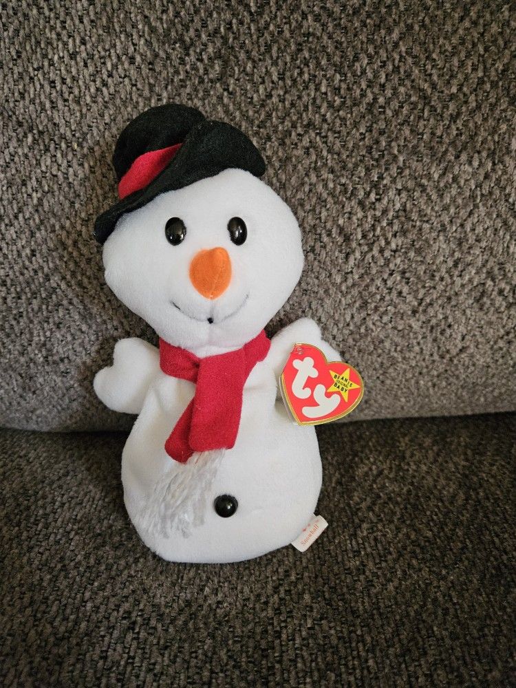 Snowman Beanie Baby 