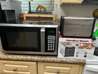 Sold together microwave &toaster