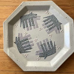 Cunningham pottery coyote decorative plate