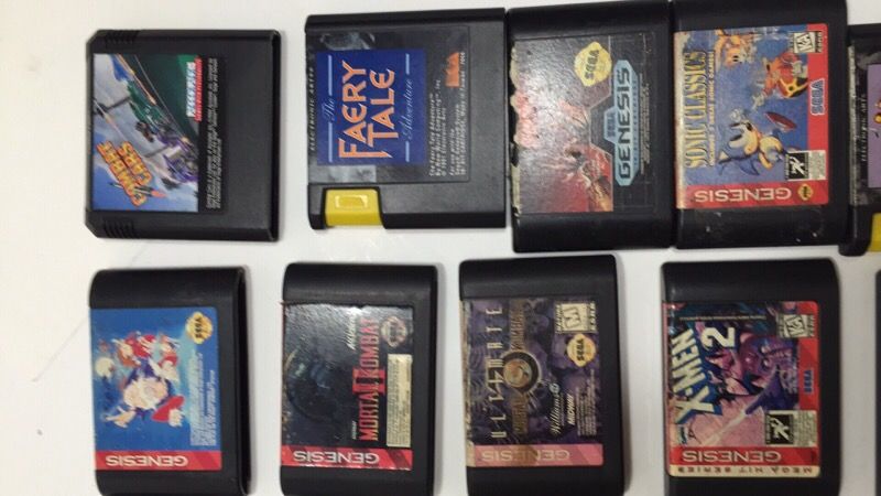 Loose sega Genesis games