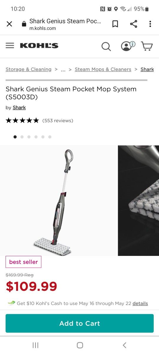 Shark Genius Steam Pocket Mop System