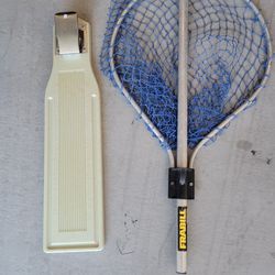 Fishing Net And Fish Cleaning Board