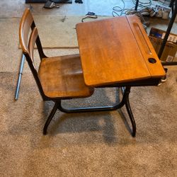 Vintage School Desk 