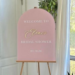 Custom Acrylic Sign | Personalized Wedding, Event, or Business Signage