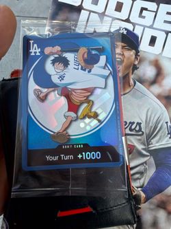 DODGERS LUFFY ONE PIECE  CARD
