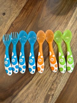 MUNCHKIN TODDLER/CHILD PLASTIC UTENSILS (SET X 8)