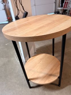 Two-Tier Oval Side Table
