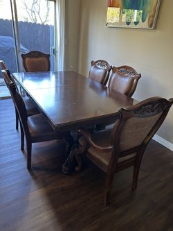 Free Most Pick Up Today. Beautiful Solid Wood Dinning Table