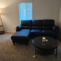 Leather Couch With Coffee Table 